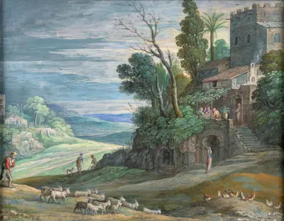 The supper at Emmaus av Paul Bril