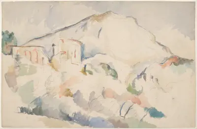 Château Noir and Mont Sainte-Victoire, c. 1890-1895 av Paul Cézanne