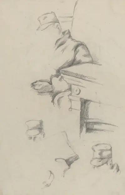 Father of the Artist (verso) av Paul Cézanne