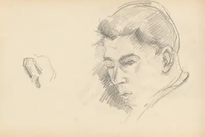 Head of a Boy av Paul Cézanne