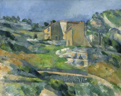 Houses in Provence – The Riaux Valley near L’Estaque av Paul Cézanne