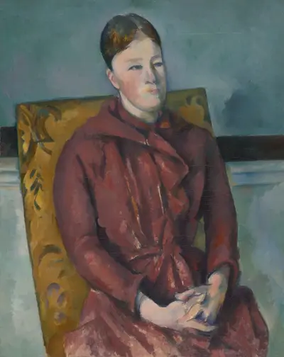 Madame Cézanne i gul stol av Paul Cézanne