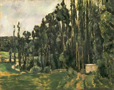 Popplar av Paul Cézanne
