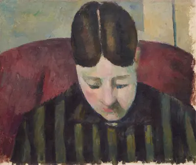 Portrait de Madame Cézanne av Paul Cézanne