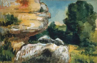 Rocks av Paul Cézanne