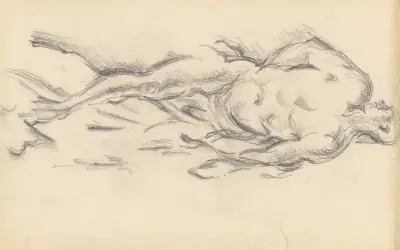 Study of Puget’s ‘Milo of Crotona’ av Paul Cézanne