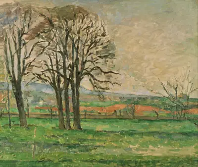 The Bare Trees at Jas de Bouffan av Paul Cézanne