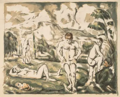 The Bathers, 1896 av Paul Cézanne
