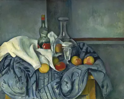 The Peppermint Bottle av Paul Cézanne