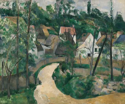 Turn in the Road av Paul Cézanne