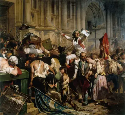 The Victors of the Bastille in Front of the Hôtel de Ville, July 14, 1789, Paul Delaroche