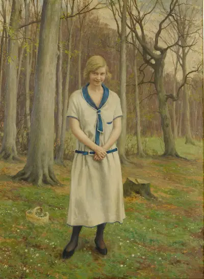 Gathering Daisies, Paul Fischer
