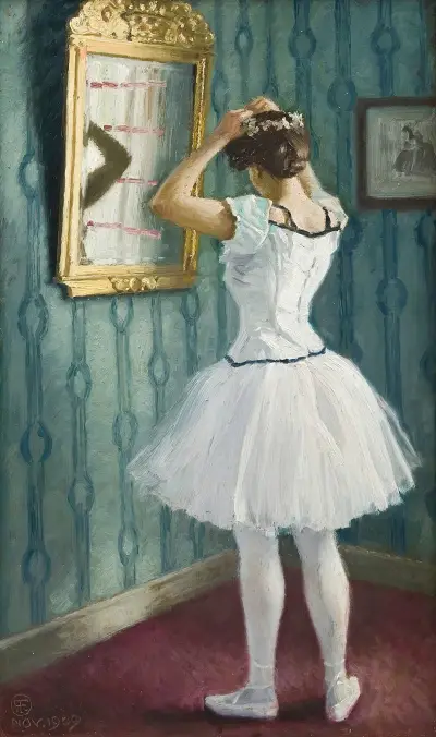 Preparing for the ballet, Paul Fischer