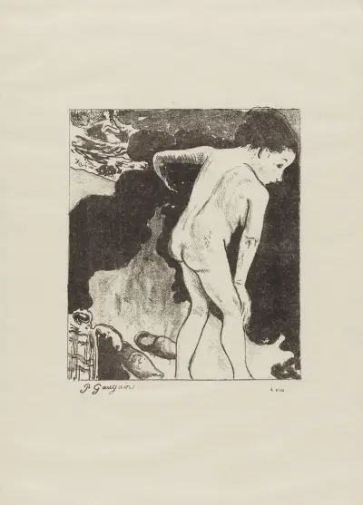 Baigneuses bretonnes av Paul Gauguin