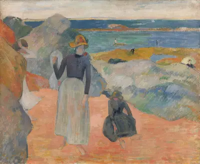 Beach Scene av Paul Gauguin