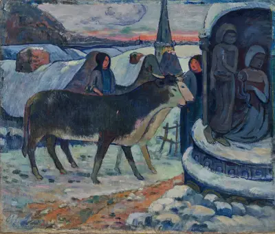 Christmas Night (The Blessing Of The Oxen) av Paul Gauguin