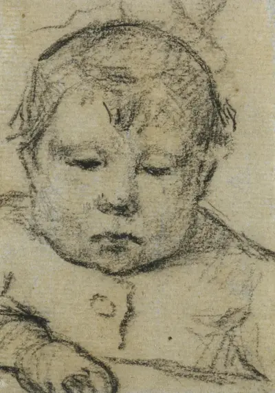 Emil Gauguin as a Child, Right Hand Forward av Paul Gauguin