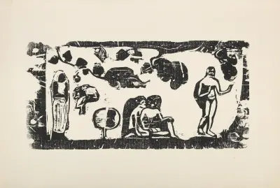 Femmes Animaux et Feuillages, Paul Gauguin