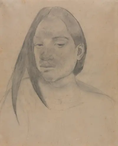 Głowa Tahitanki, 1891, Paul Gauguin
