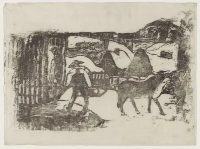 Le Char à boeufs av Paul Gauguin