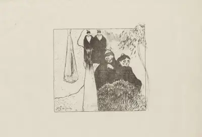 Les vieilles filles av Paul Gauguin