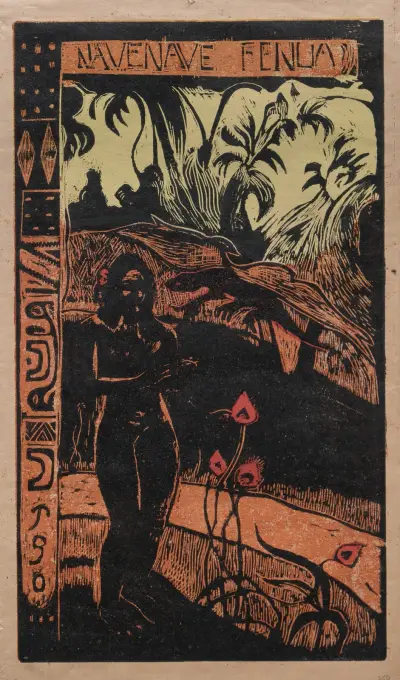 Nave Nave Fenua (Fragrant Isle), 1893 av Paul Gauguin