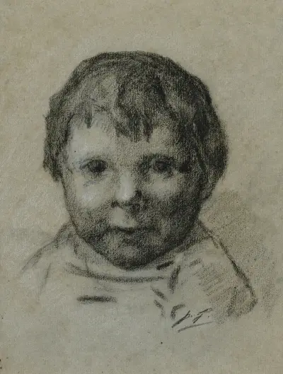 Portrait d’enfant av Paul Gauguin