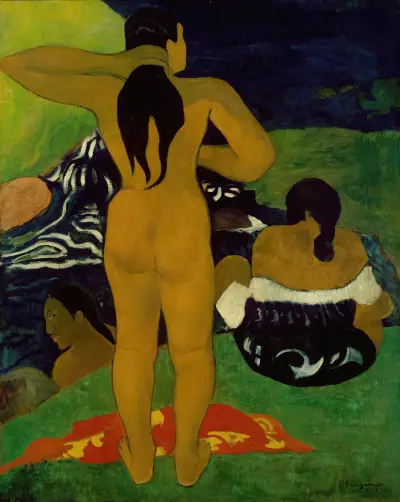Tahitian Women Bathing av Paul Gauguin