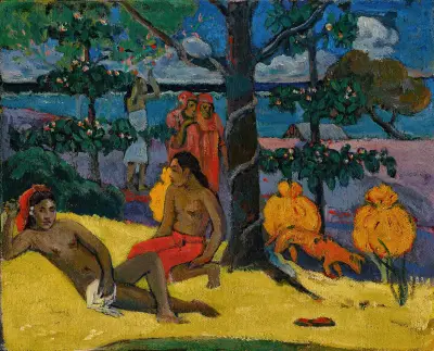 Te Arii Vahine – La Femme Aux Mangos (II) av Paul Gauguin