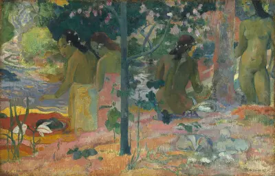 The Bathers av Paul Gauguin