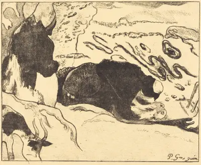 Die Wäscherinnen von Paul Gauguin