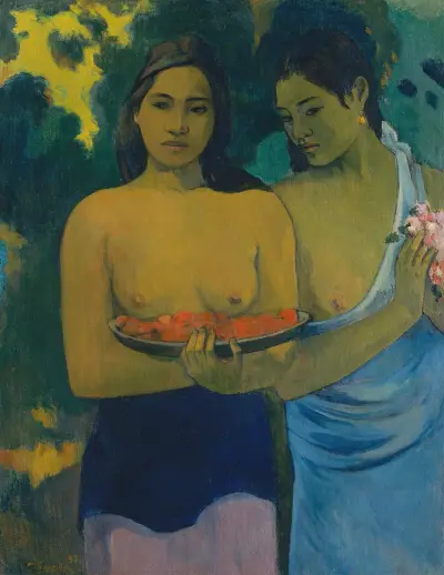 Two Tahitian Women av Paul Gauguin