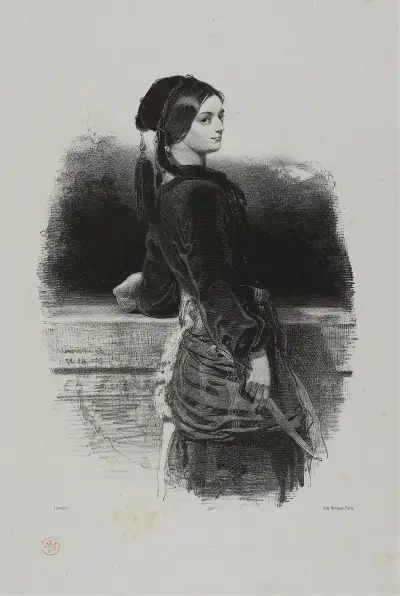Gulnare (Mlle. Waldor), Paul Gavarni