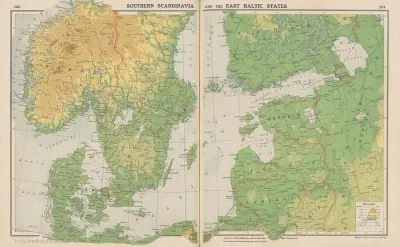 Europe—Southern Scandinavia and the East Baltic States von John Paul Goode