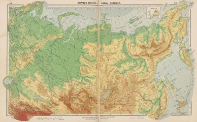 Soviet Union in Asia; Siberia von John Paul Goode