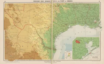 Western Gulf Region of U. S. A and Part of Mexico von John Paul Goode