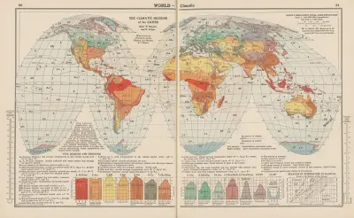 World-Climatic. The Climatic Regions of the Earth von John Paul Goode