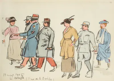 19 avril 1915, l’aveugle (rue de la Boétie) von Paul Goute
