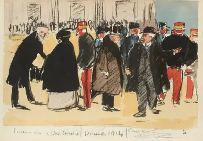Cérémonie à Bordeaux, décembre 1914 von Paul Goute