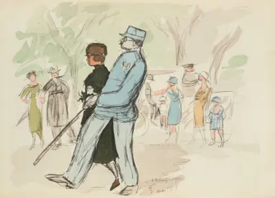 Champs-Elysées, 3 mai 1919 von Paul Goute