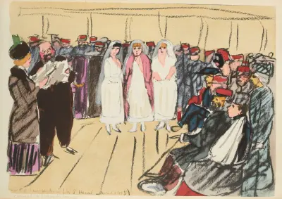 Concert à l’ambulance, avril 1915 von Paul Goute