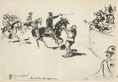 Défilé du 14 juillet 1919 Général Gouraud saluant les alsaciennes von Paul Goute