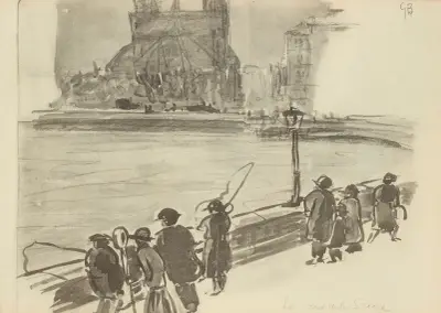 La crue de la Seine von Paul Goute