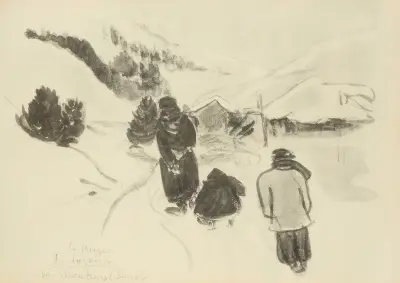 La neige; par Moutiers (Savoie) von Paul Goute