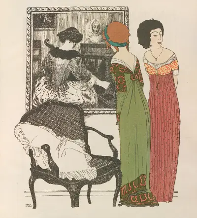 Les robes de Paul Poiret Pl.02 av Paul Iribe