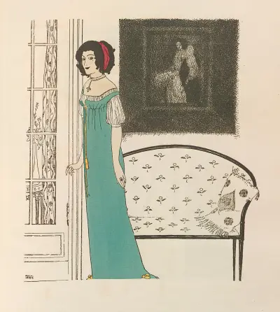 Les robes de Paul Poiret Pl.04 av Paul Iribe