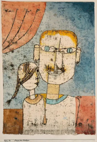 Adam and Little Eve av Paul Klee