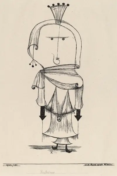 Czarownica z grzebieniem, Paul Klee