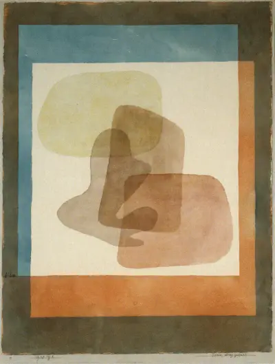 Freies, streng gefasst (Free forms rigidly mounted) av Paul Klee