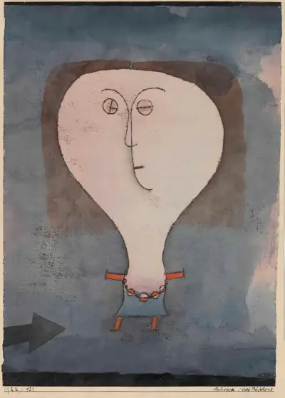Fright of a Girl av Paul Klee